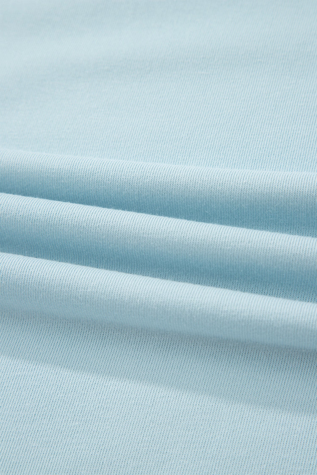 Mist Blue Contrast Trim Round Neck Pocketed Boxy Tank Top Wide Leg Pant Set