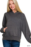 Fleece Acid Wash Kangaroo Pocket Hoodie