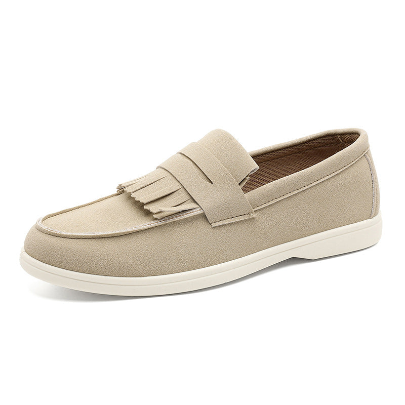 Men's Premium Matte Suede Loafers - Slip-On Casual Dress Shoes