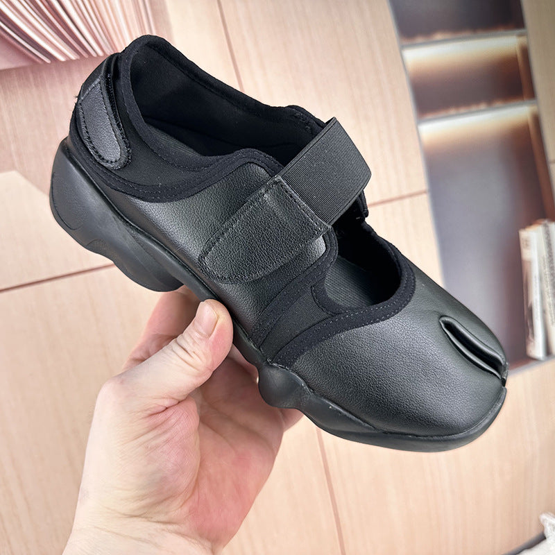Women's Casual Velcro Sneakers – Breathable Mesh Low-Top Flat Shoes