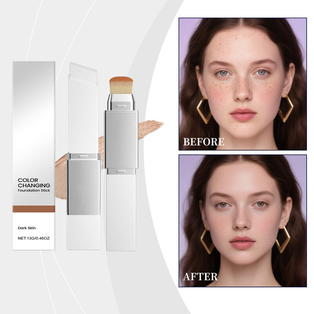 2-in-1 Color-Changing Foundation Stick Deep Skin Tone