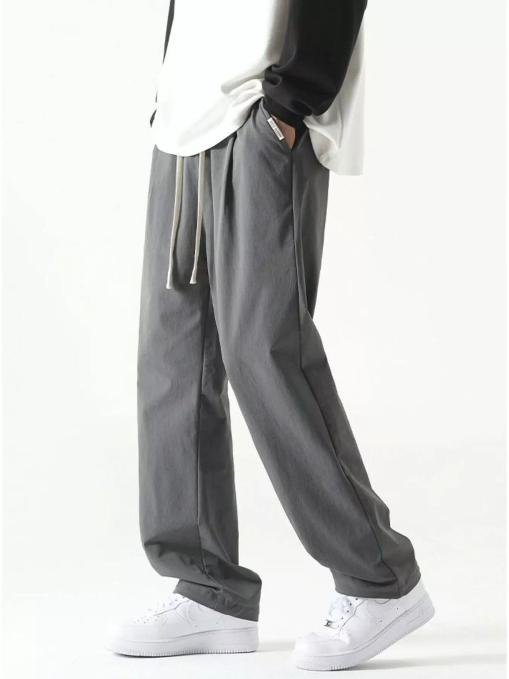 Men's Plus Size Loose Fit Drawstring Casual Pants