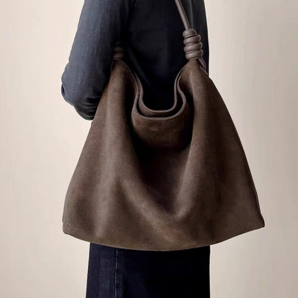 Large Capacity Genuine Leather Shoulder Bag – Women's Commuter Bag