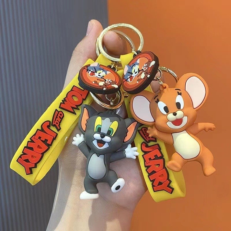 Cute Tom Cat Anime Keychain