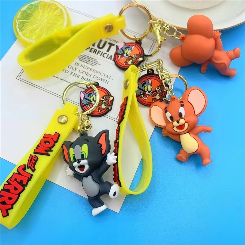 Cute Tom Cat Anime Keychain