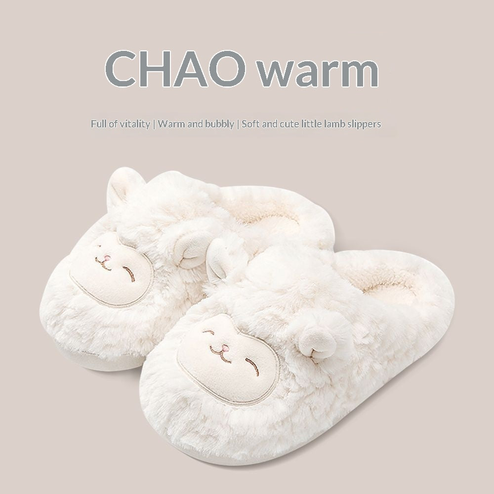 Fuzzy Indoor Slippers for Couples – Non-Slip TPR Sole, Faux Fur Lining, Coral Fleece Upper | Unisex House Shoes