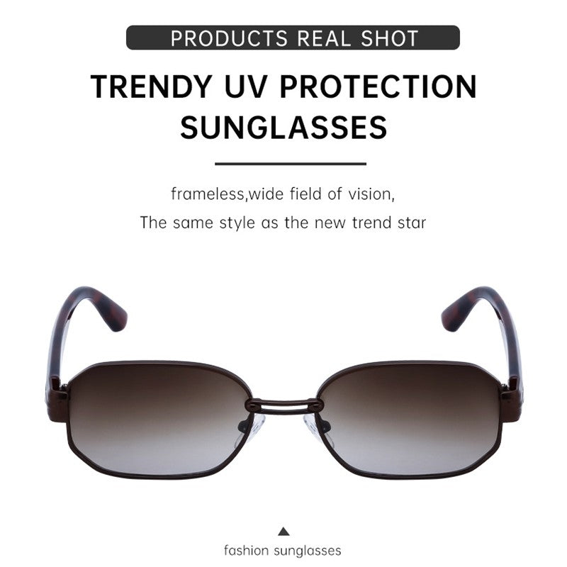 Unisex UV400 Fashion Full Square Frame Outdoor Sun Protection Eyewear Sunglasses