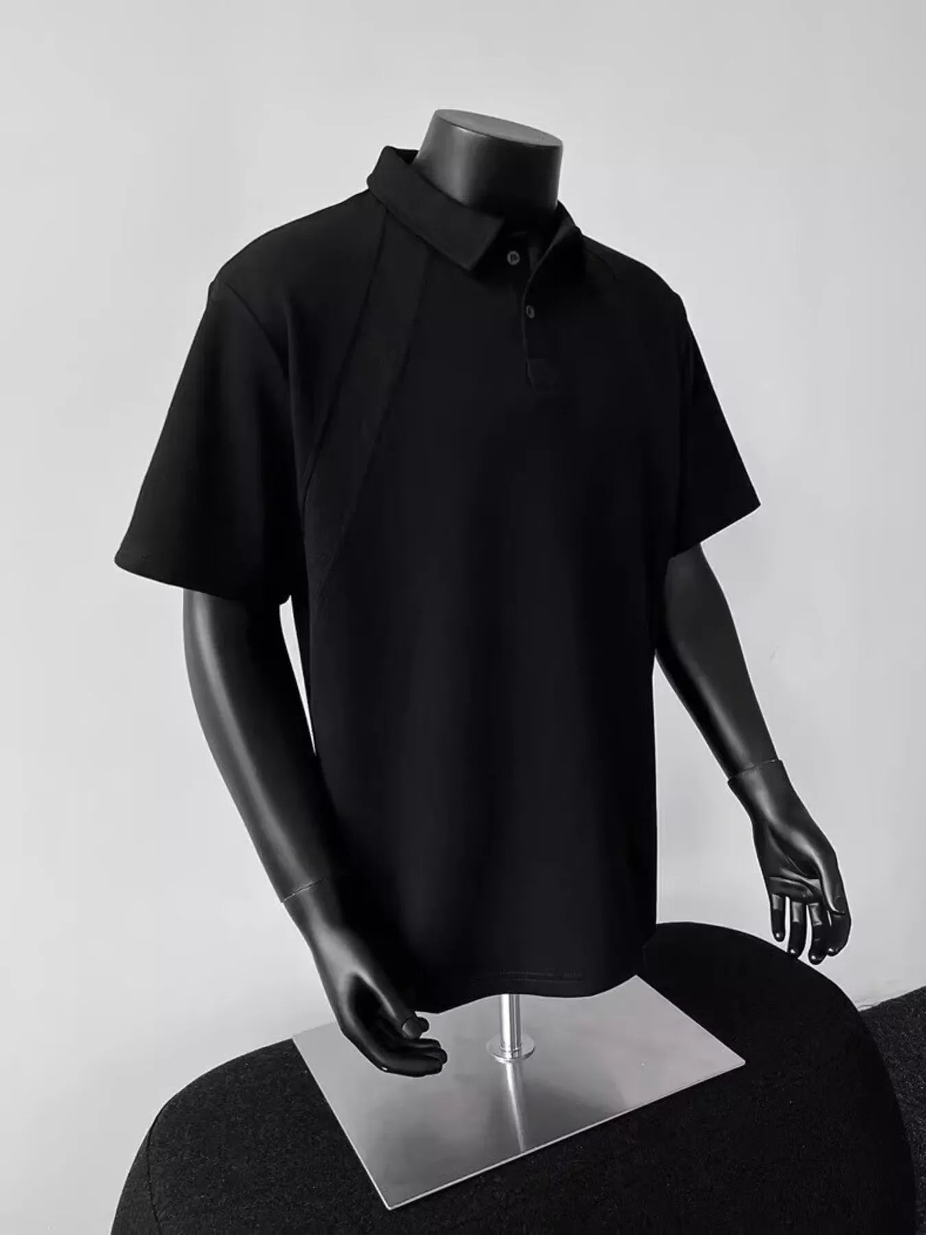 Men's Plus Size Button Detail Short Sleeve Polo