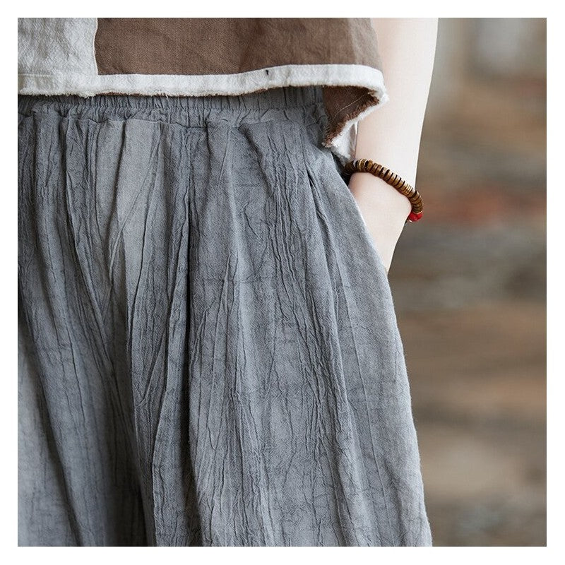 Elastic Waist Tie-Dye Straight Leg Pants