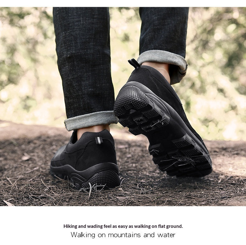 Men's Suede Casual Slip-On Shoes - Breathable Comfort Loafers