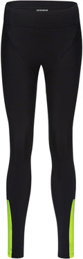 Gorewear Swiftride Thermo Tights - Black/Neon Yellow Women's Medium
