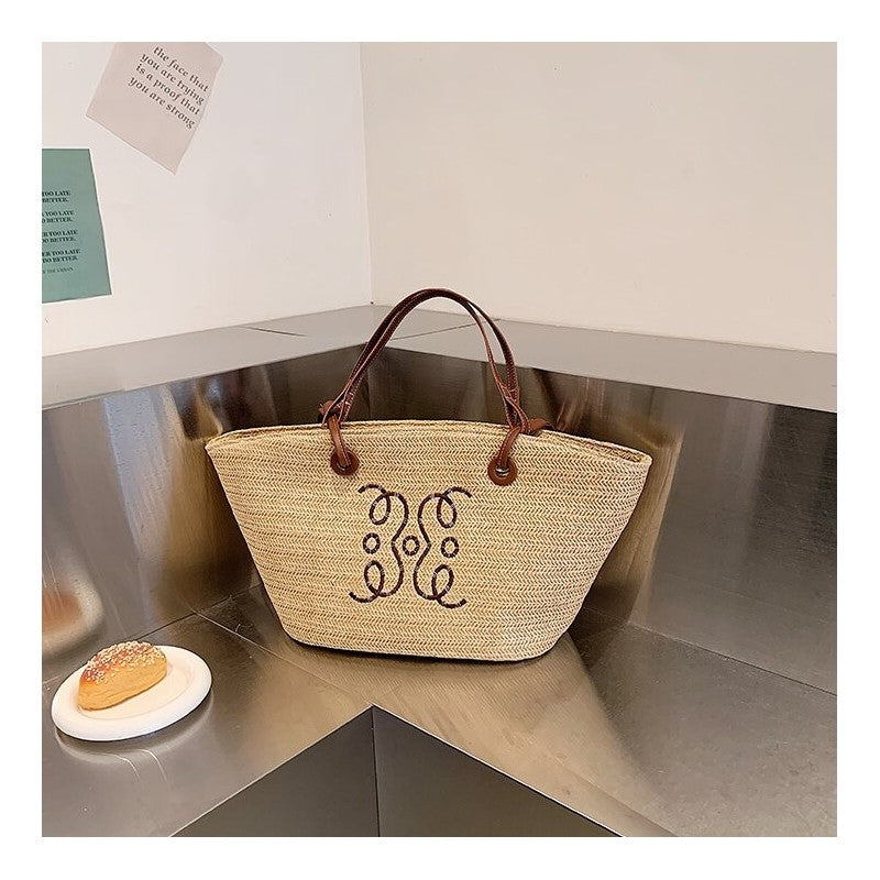 Handcrafted Oversized Woven Tote with Ample Storage