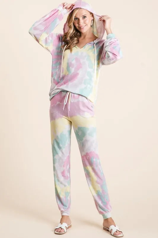 Tie Dye French Terry Casual Pants