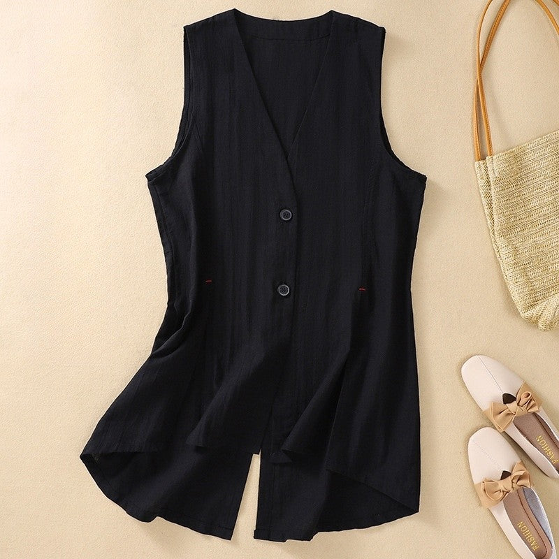 Casual Chic Sleeveless Vest