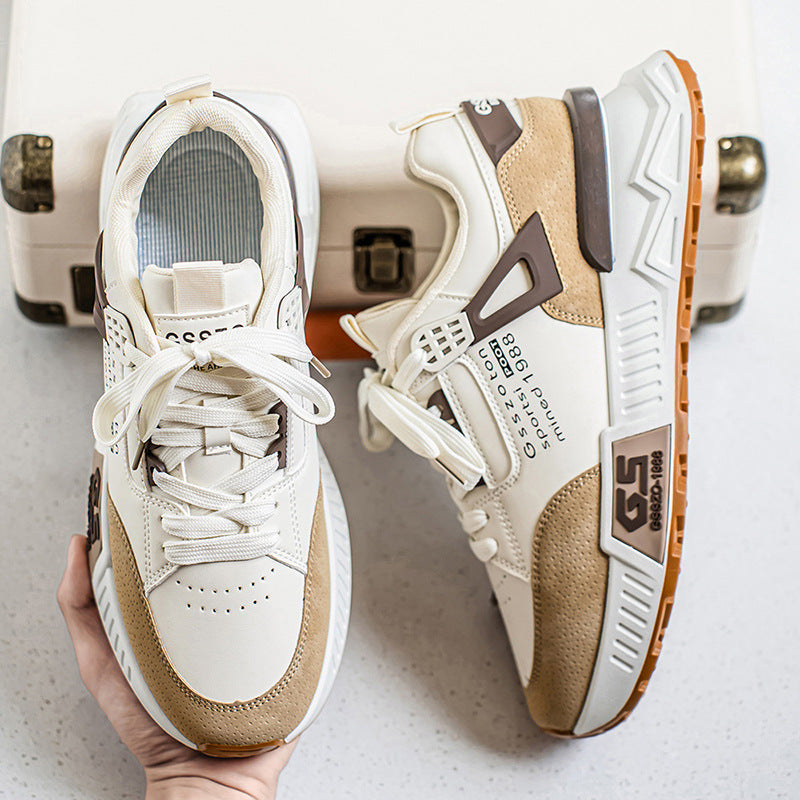 Men's Casual High-Top Sneakers - Slip-Resistant Non-Slip Thick Sole Shoes