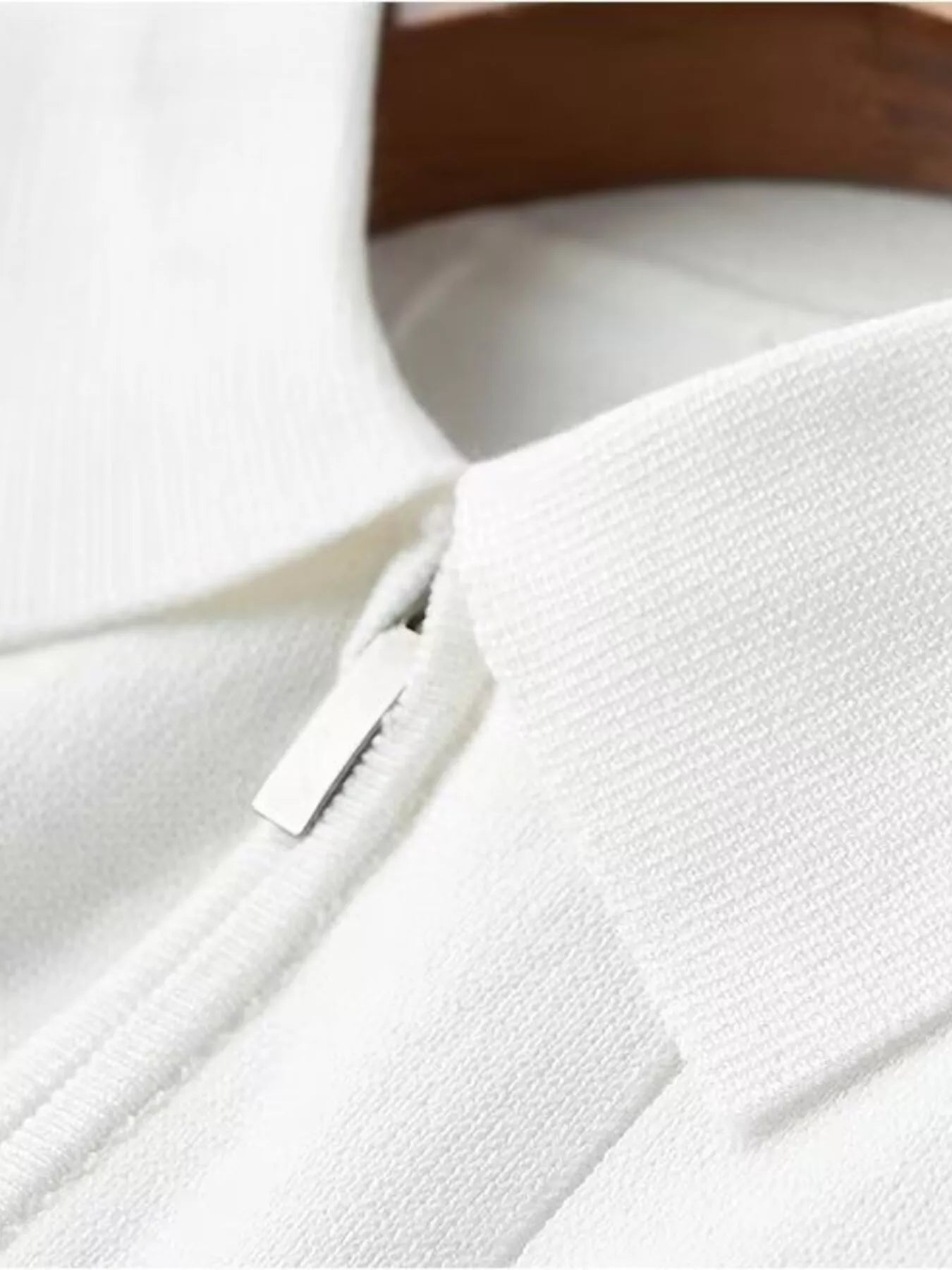 Men's Plus Size Quarter Zip Short Sleeve Knit Polo