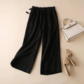 Sure! Here is an optimized title for your clothing product in English:

"Chic High-Waisted Wide-Leg Cro