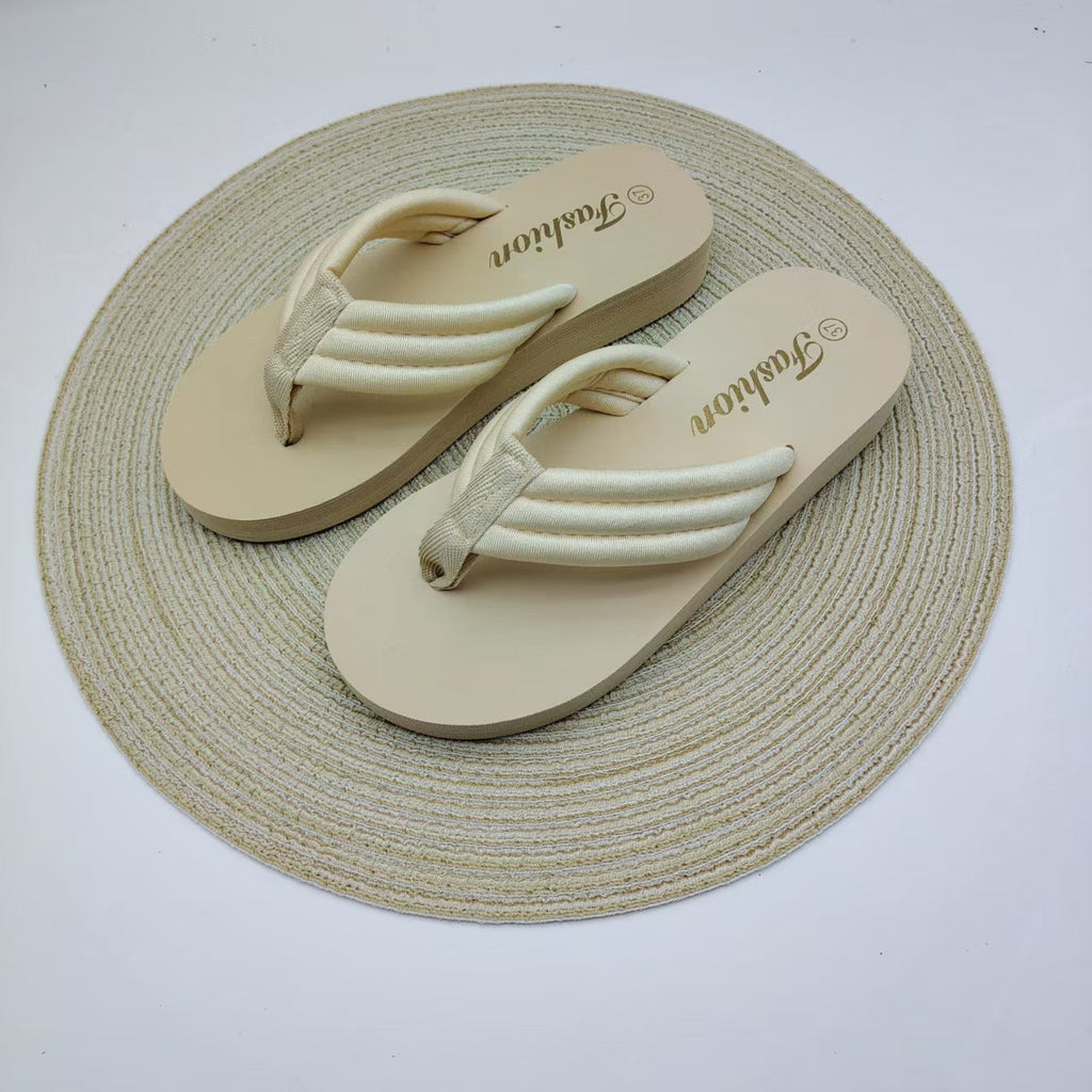 Women's Ultra-High Heel Sandals | Open-Toe Elastic Fabric Platform Flip-Flops