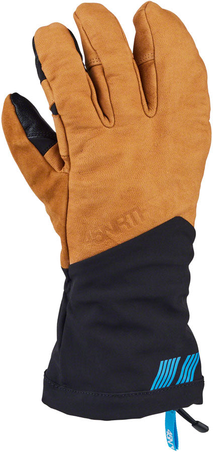 45NRTH 2024 Sturmfist 4 LTR Leather Gloves - Tan/Black Lobster Style Large