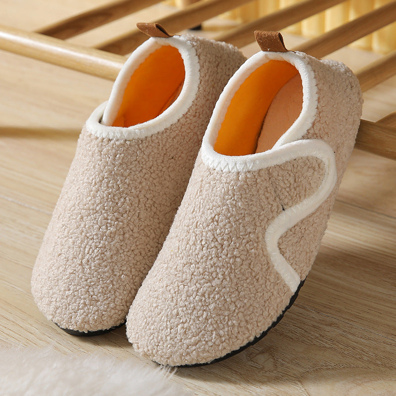 Unisex Indoor Slip-Resistant Thick-Soled Sock Boots | Warm Fleece Velcro Slippers