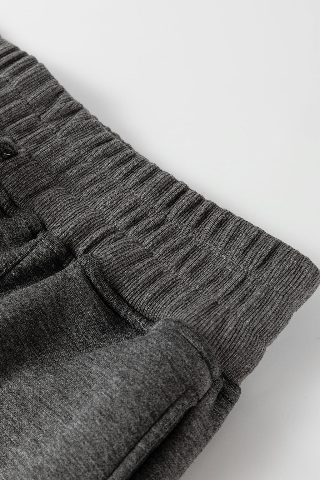 Medium Grey Collared V Neck Pullover Sweatshirt Sweatpants Set