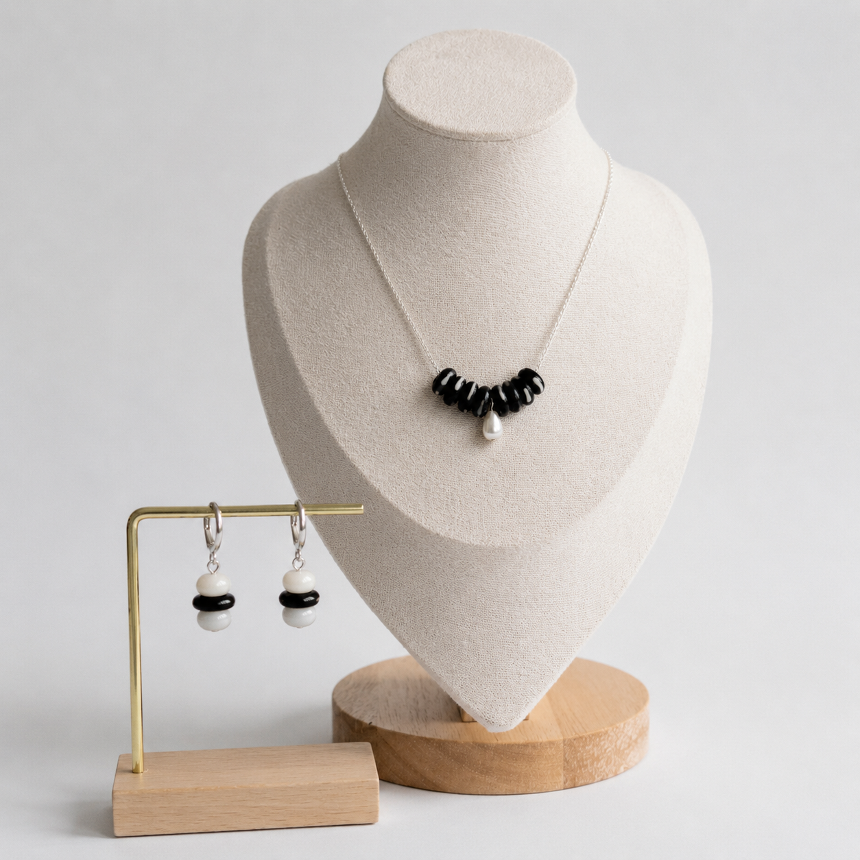 Jewelry Set Necklace & Earrings ~ Dalmatian