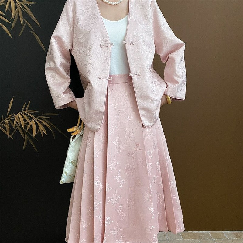 Jacquard Horse Pattern Skirt