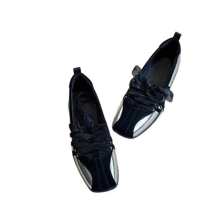 Women's Color-Block Slip-On Sneakers & Ballet Flats | Round Toe Low Heel Casual Shoes