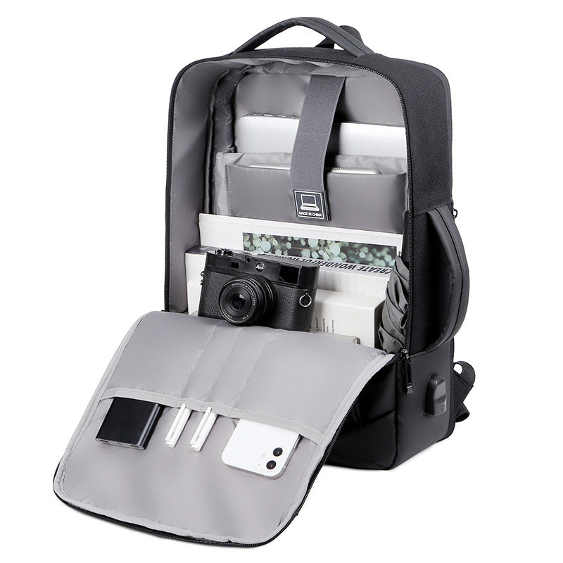 Breathable Laptop Backpack – Expandable 20-35L Oxford Fabric Travel & School Bag