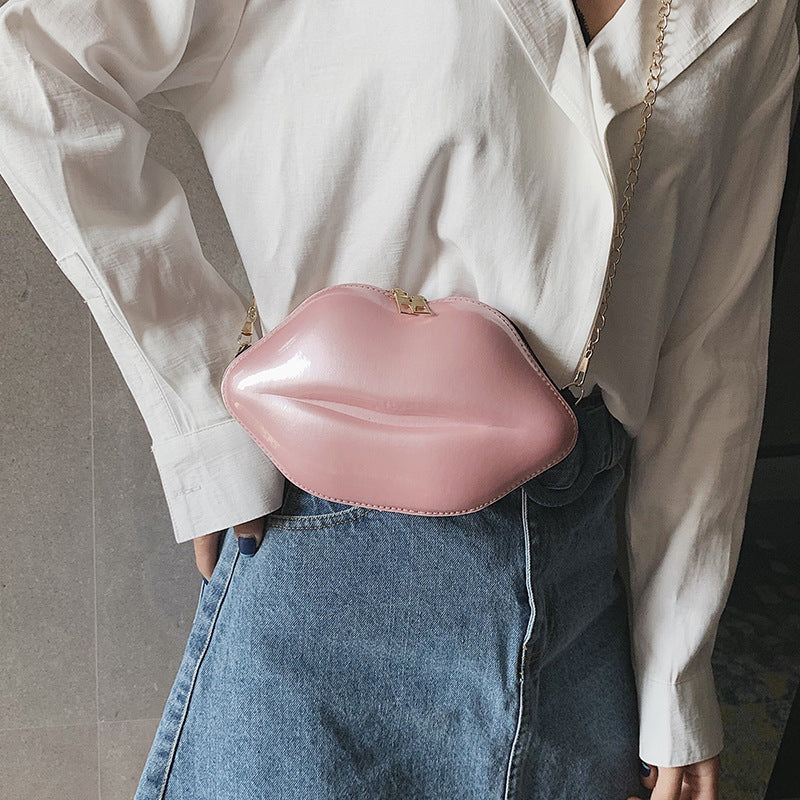 Lip-Shaped Mini Bag
