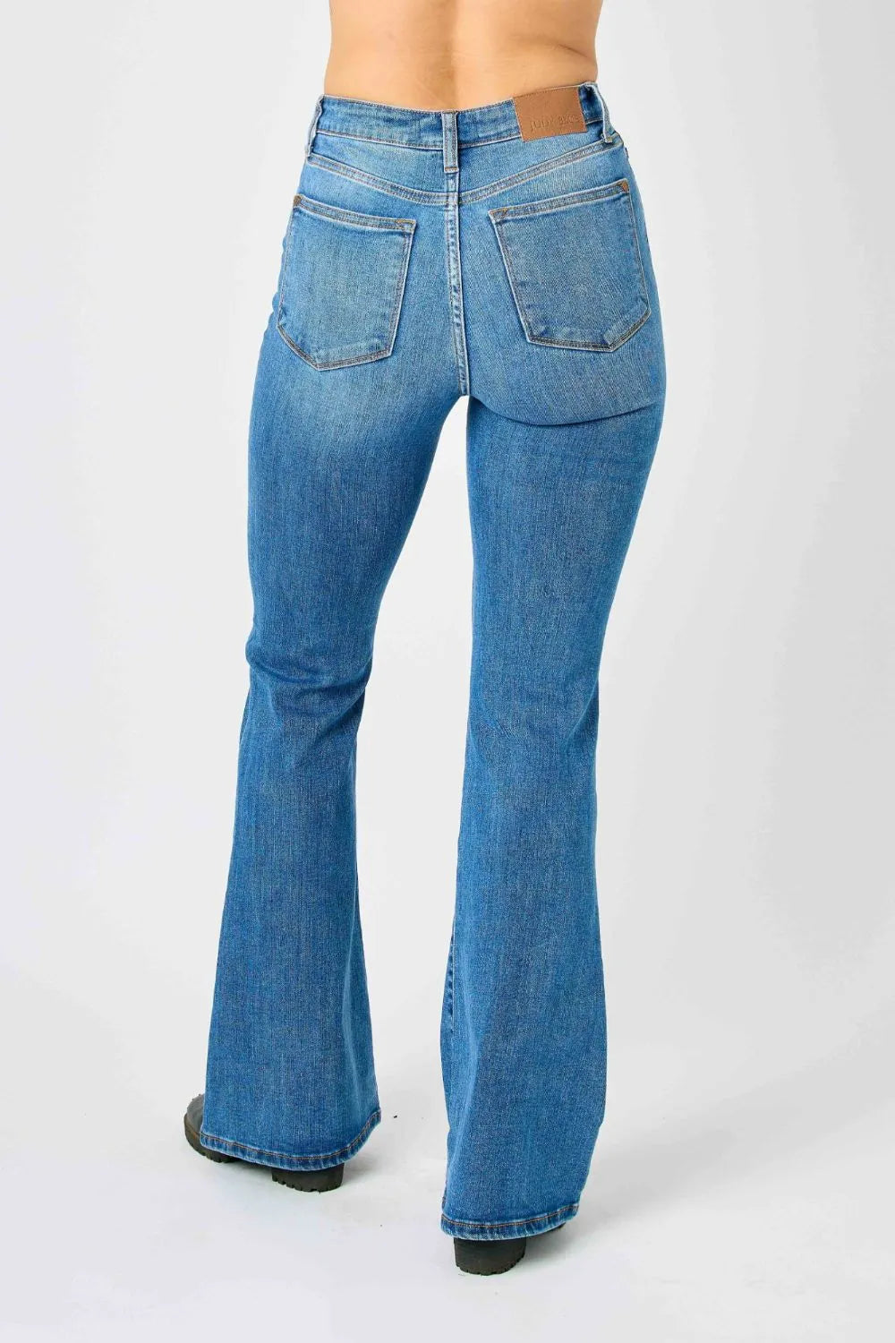 Full Size High-Waisted Classic Flare Jeans Plus Size