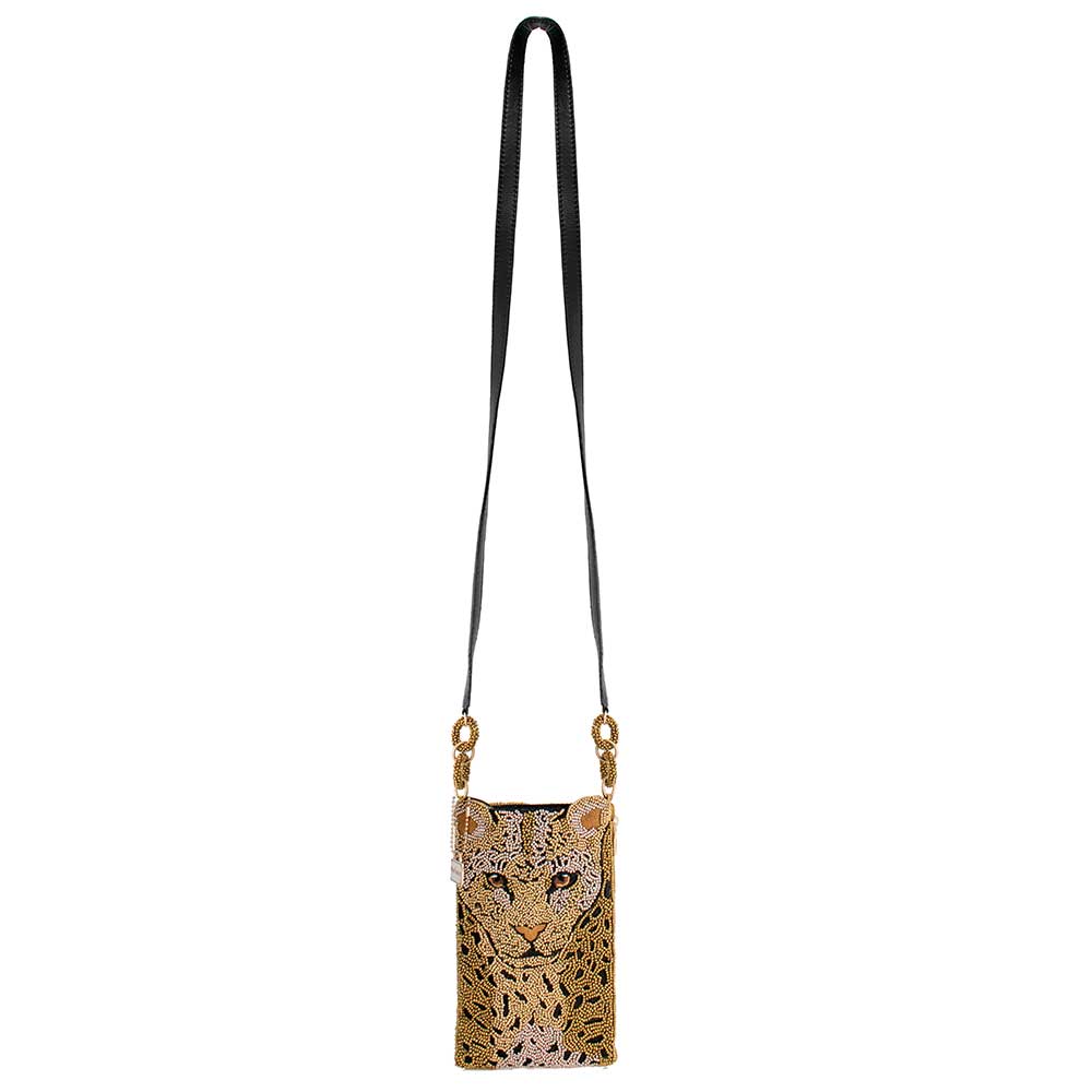 Mary Frances Gone Wild Beaded Crossbody Phone Bag