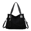 Women's Retro Tassel Suede Crossbody Bag | Vintage European Style Handbag with Multiple Pockets