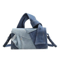 Denim Fabric Crossbody Bag