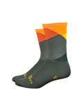 Sock DeFeet Ornot Intersection 6'' Small Olive