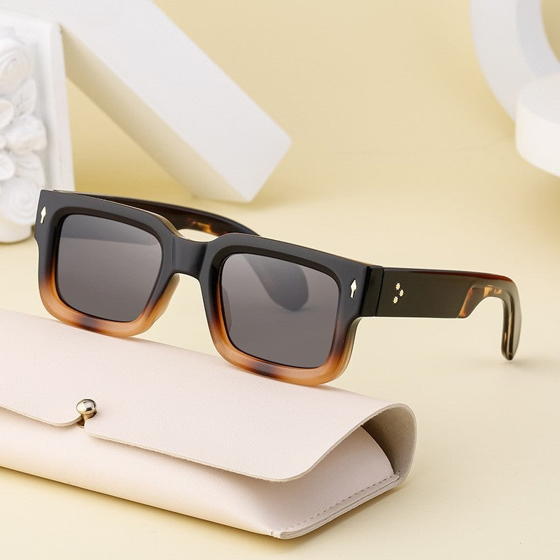 Men's Fashion Polarized Square Frame Sunglasses