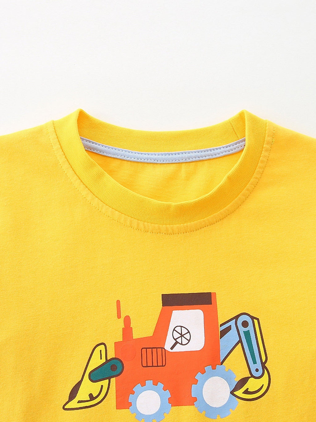 Children's Cartoon Excavator Long Sleeve T-Shirt
