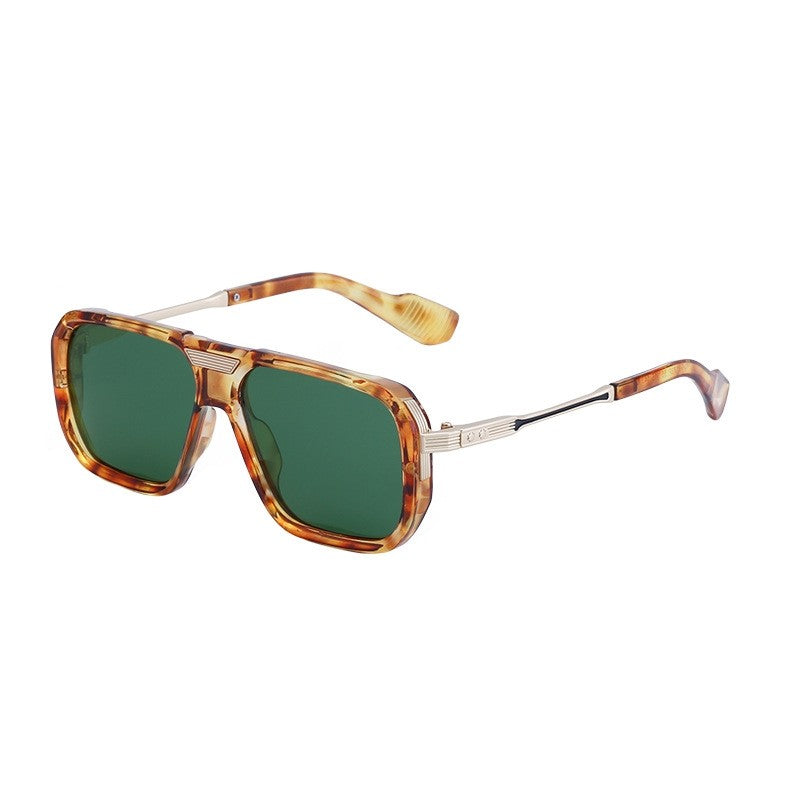 UV400 Sun Protection Retro Square Frame Outdoor Driving Eyewear Sunglasses