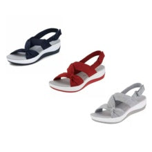 Women's Platform Roman Sandals | Sponge Cake Sole | Fish Mouth Open Toe | Velcro Strap