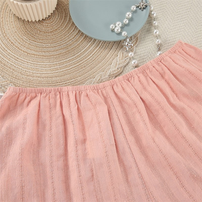 Pure Cotton Long-Sleeved Shorts and Pajama Set