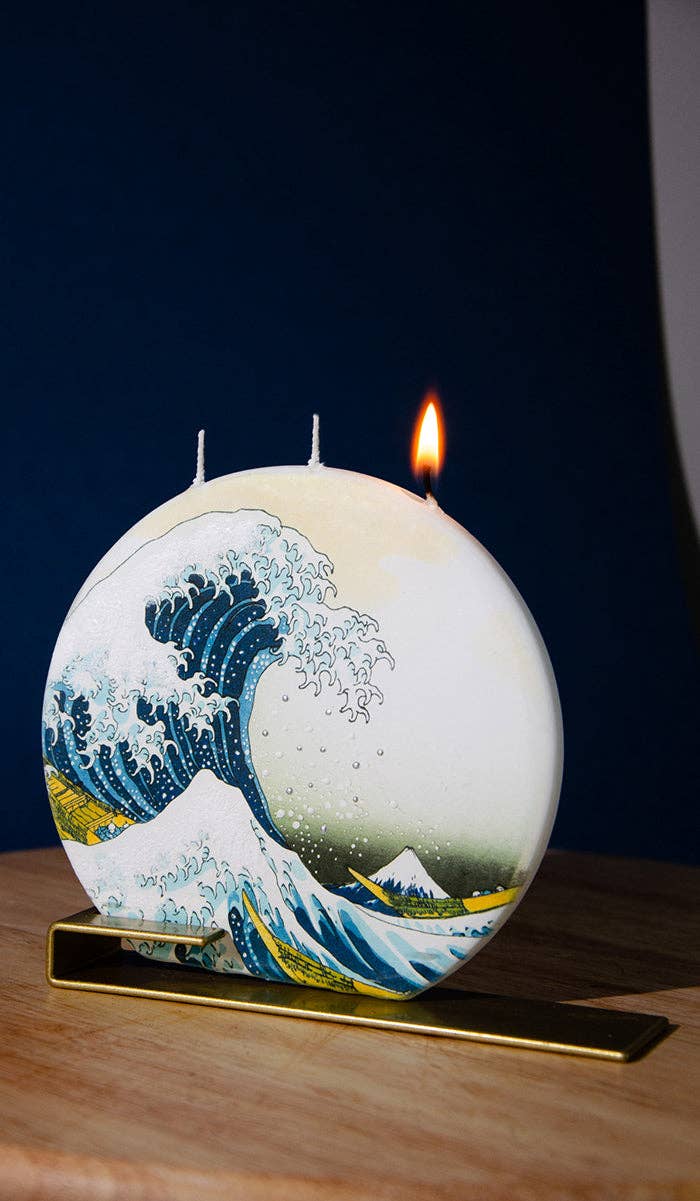 Flatyz Hokusai The Great Wave Off Kanagawa Candle