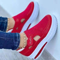 Women's Breathable Mesh Sneakers | Velcro Comfort Walking Shoes | Memory Foam Insole