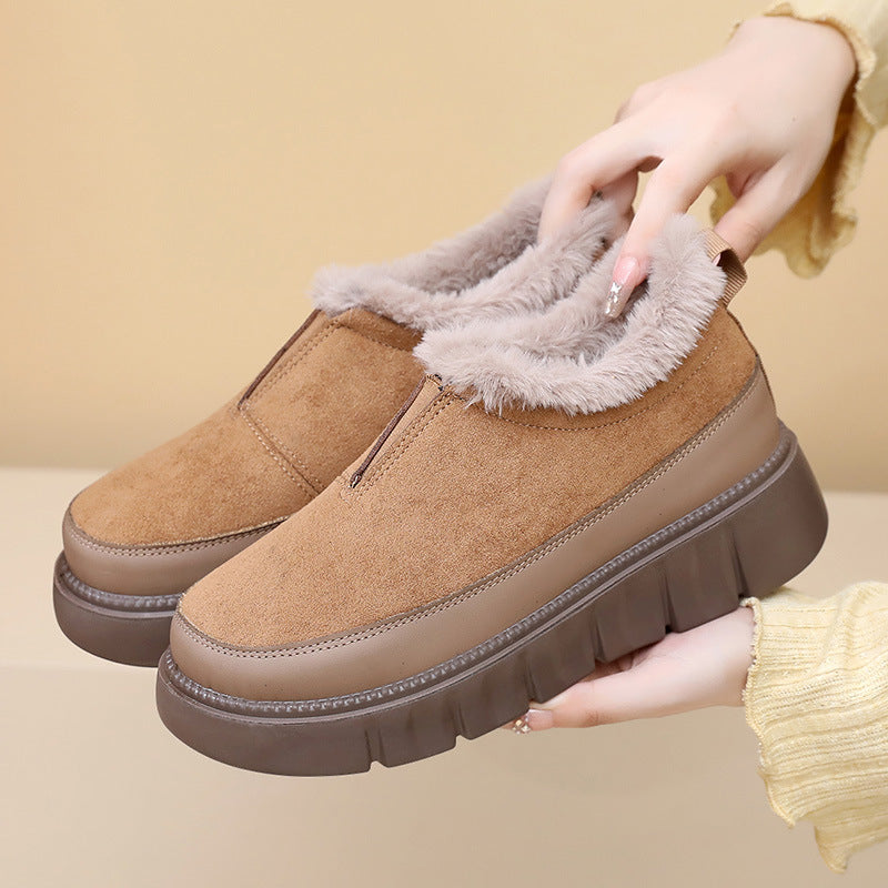 Women's Insulated Snow Boots – Soft Sole Slip-On Winter Boots | Black, Khaki, Brown