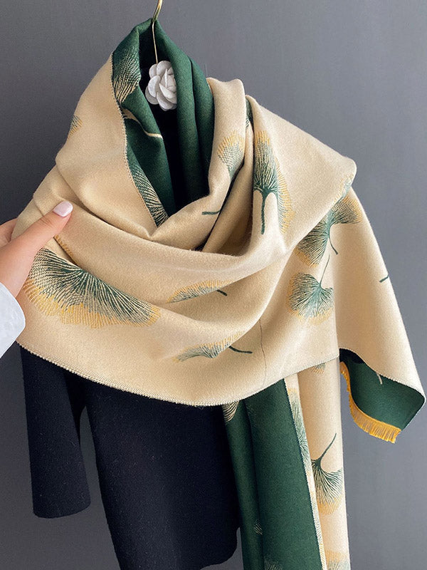 Vintage Keep Warm Tasseled Imitated Cashmere Shawl&Scarf