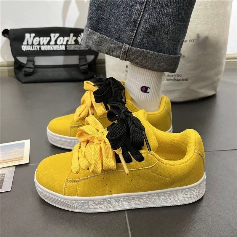 Men's Vintage Chunky Sole Sneakers - Retro Fashion Athletic Shoes