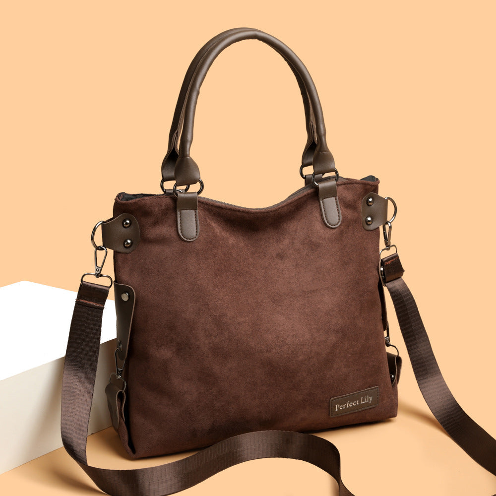 High-Capacity Vintage Tote Bag