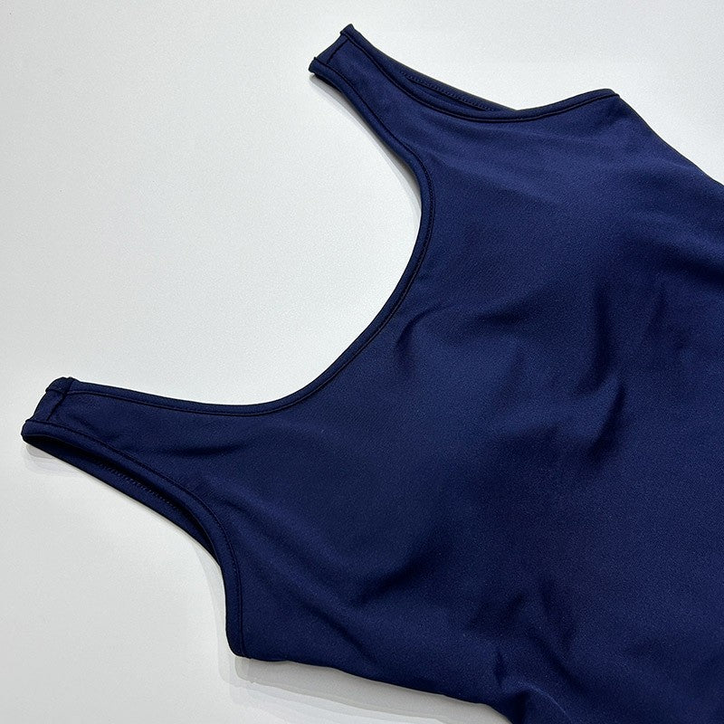 Solid Color Backless One-Shoulder Sleeveless Jumpsuit