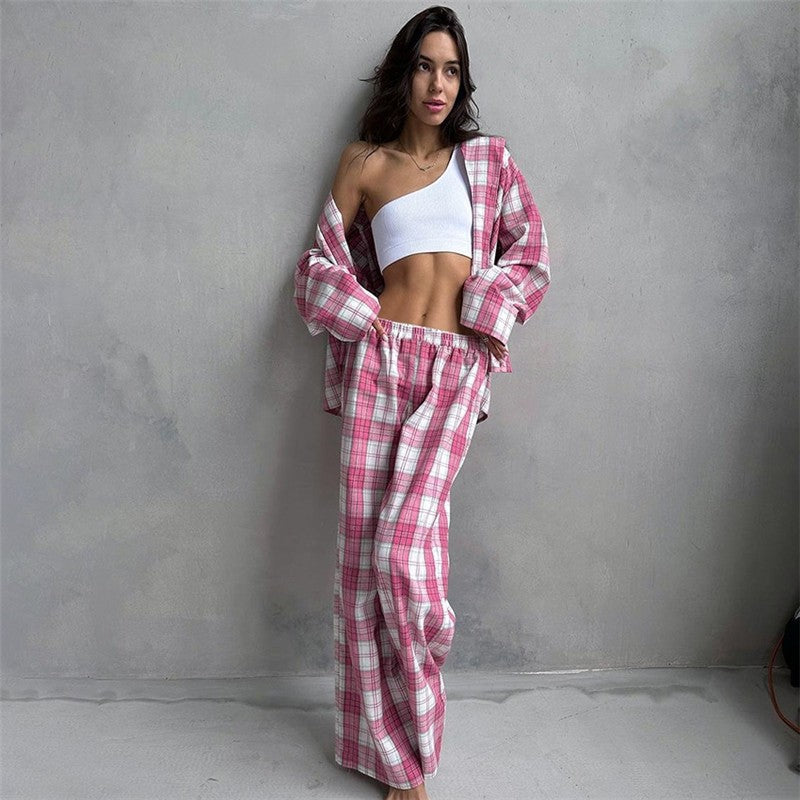 Casual Chic Long Sleeve Top and Pants Ensemble