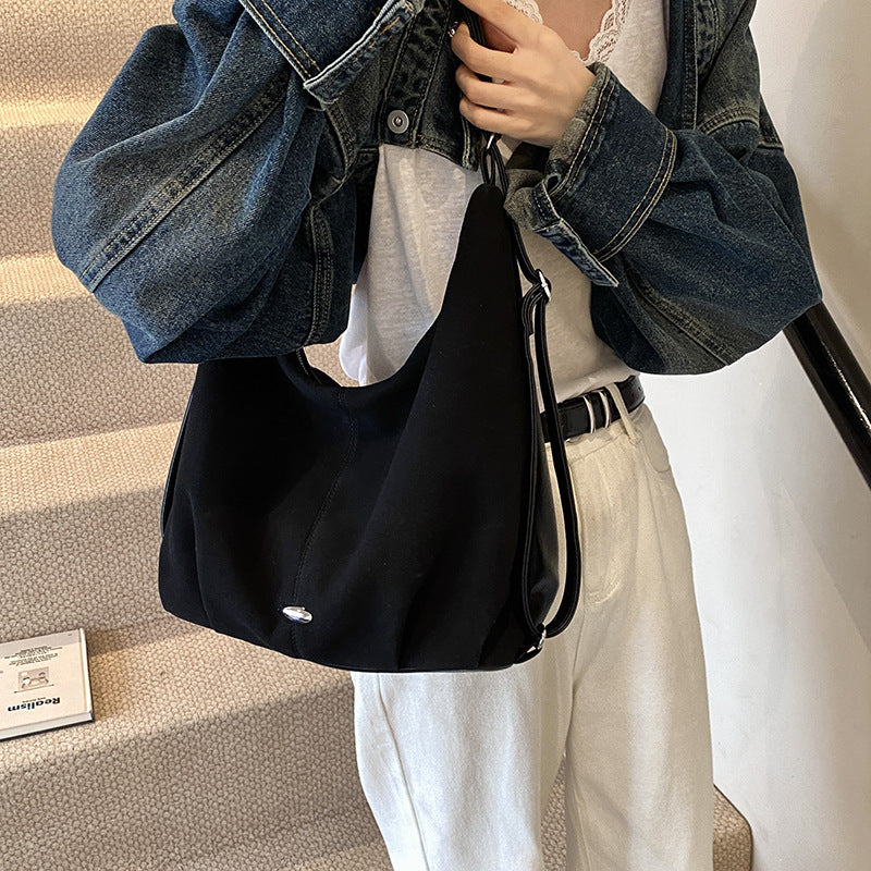 Women's PU Leather Tote Bag – Minimalist Commuter Shoulder Bag