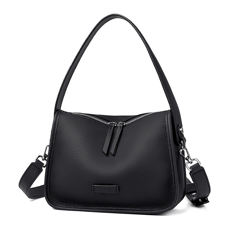 Women's Large Leather Saddle Crossbody Bag – Stylish Commuter Handbag